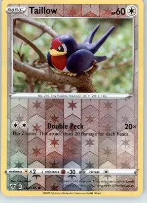 Taillow - SWSH04: Vivid Voltage - 133/185 - Reverse Holo LP - Pokémon Card Single