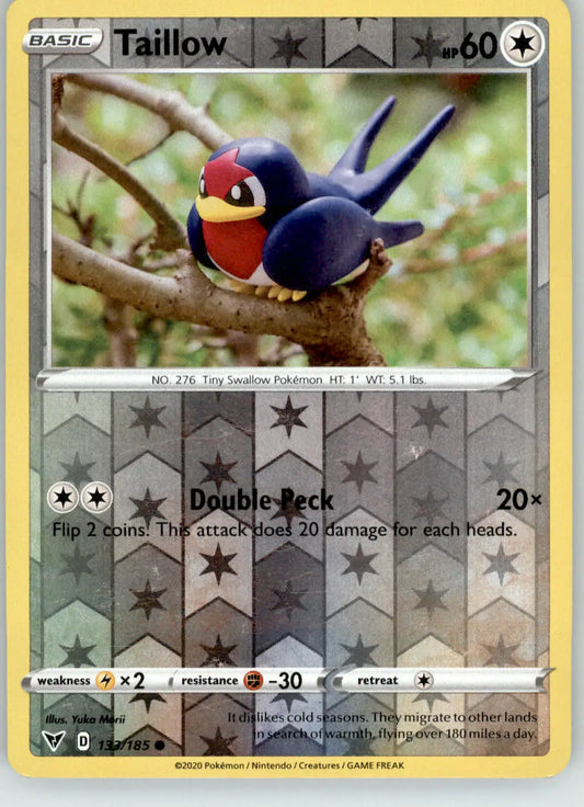 Taillow - Vivid Voltage - 133/185 - Reverse Holo LP Pokemon - Pokémon Card Single