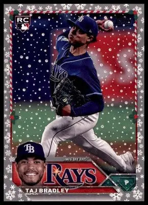 Taj Bradley 2023 Topps Holiday Metallic #H23 Tampa Bay Rays - Baseball Card Single