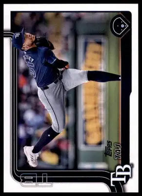Taj Bradley 2025 Topps #183 Tampa Bay Rays - Baseball Card Single