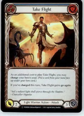 Take Flight (Blue) - Monarch - MON056 - Rainbow Foil Unl NM - TCG Card Single
