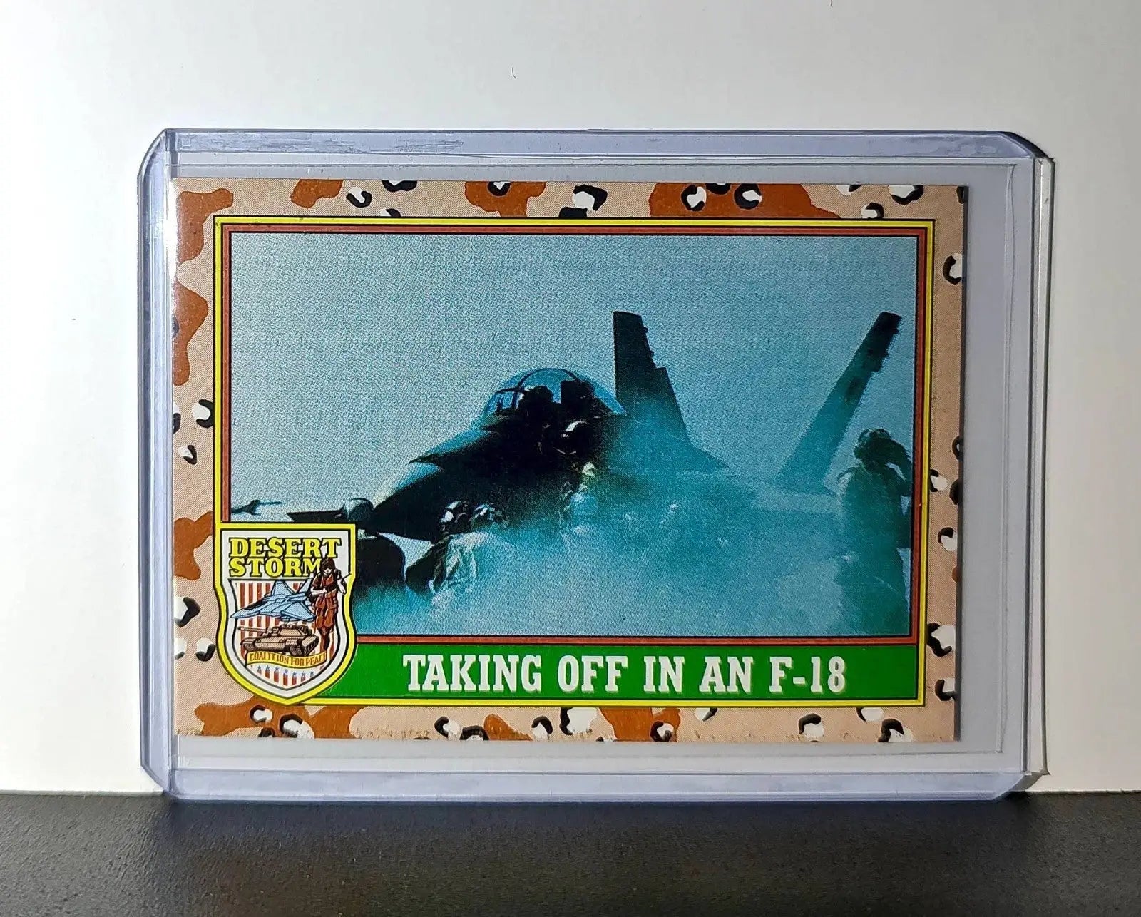 Taking Off in an F/A-18 1991 Topps Desert Storm #28 Card - Non-Sports Card Single