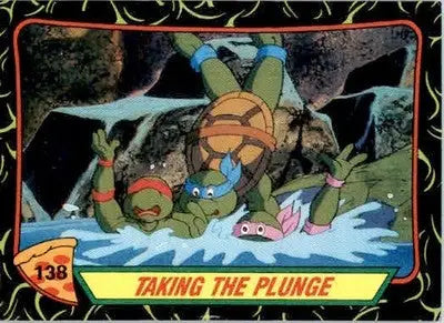 Taking the Plunge - 1989 Topps Teenage Mutant Ninja Turtles - #138 - Non_sport - Non-Sports Card Single