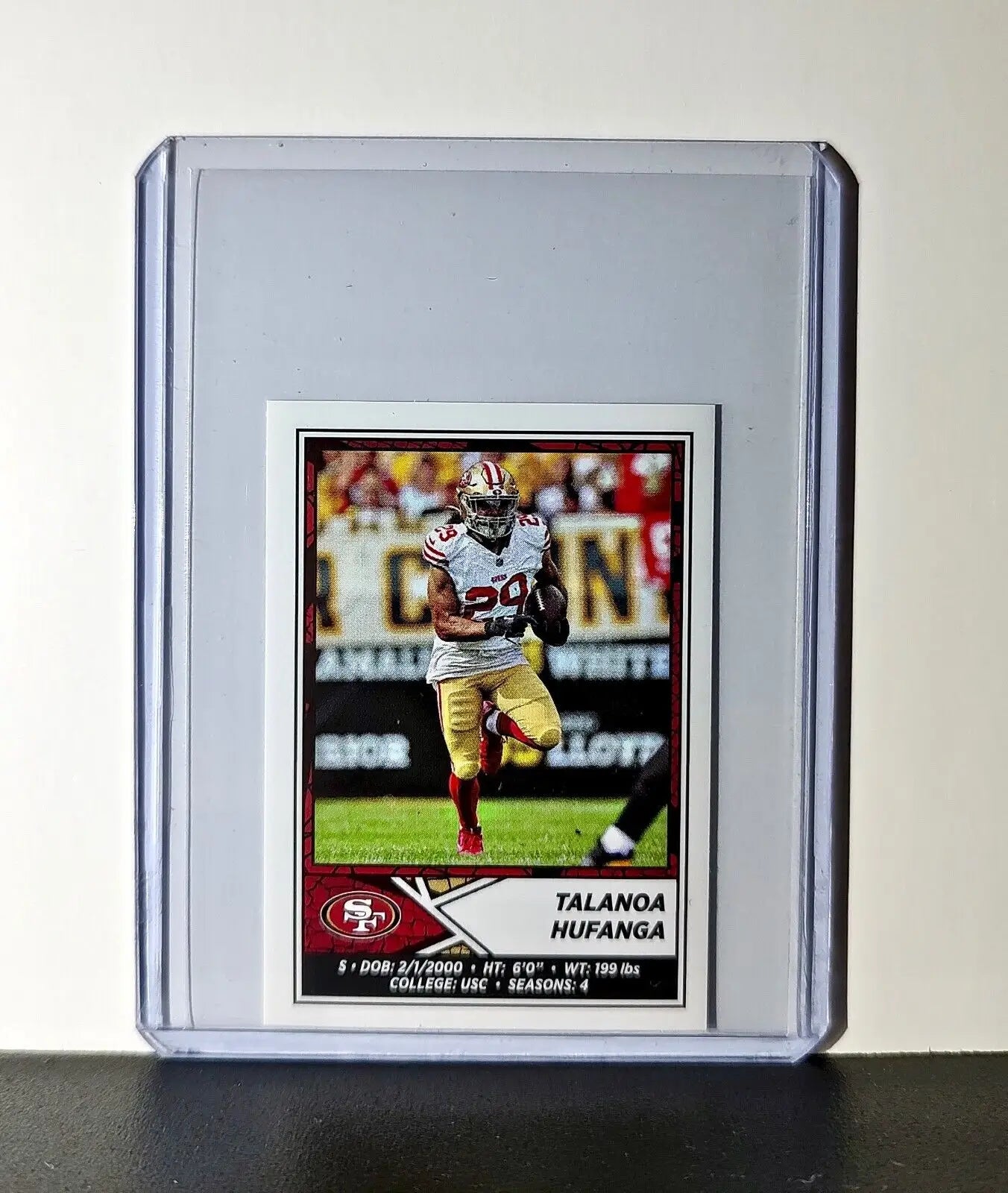 Talanoa Hufanga 2024 Panini NFL Sticker #535 San Francisco 49ers