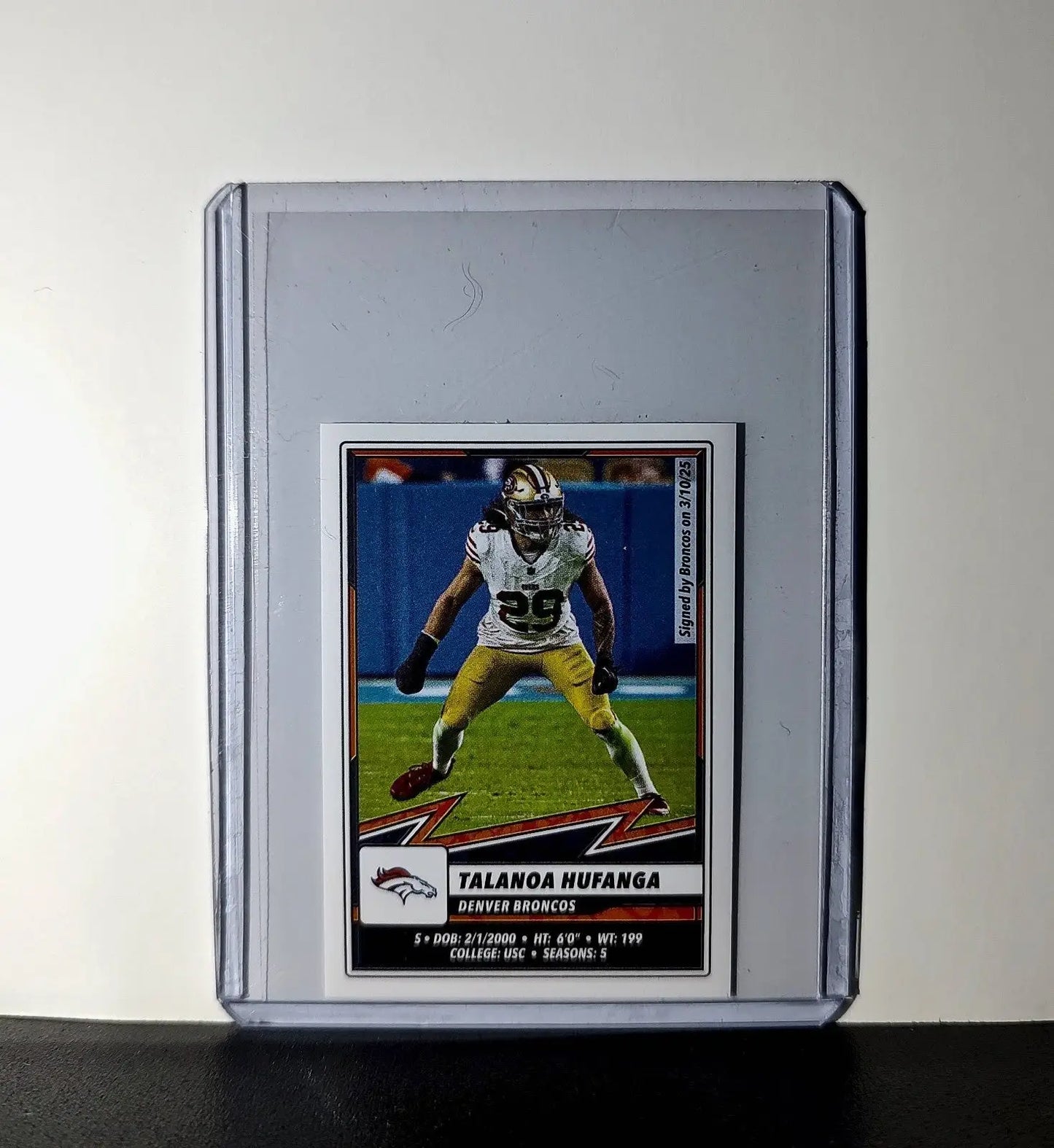 Talanoa Hufanga 2025 Panini NFL #243 Sticker Denver Broncos