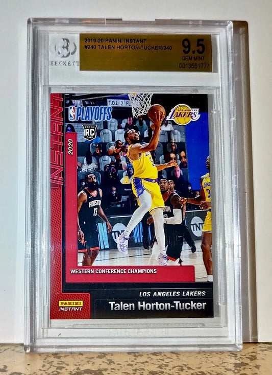 Talen Horton-Tucker 2019-20 Panini NBA #240 Rookie 1 of 340 BGS 9.5 Gem Lakers - Basketball Card Single
