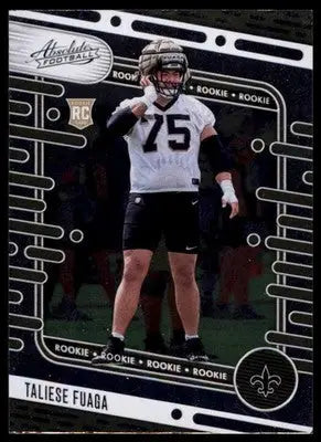 Taliese Fuaga Rookie 2024 Panini Absolute Retail #114 New Orleans Saints Card - Football Card Single