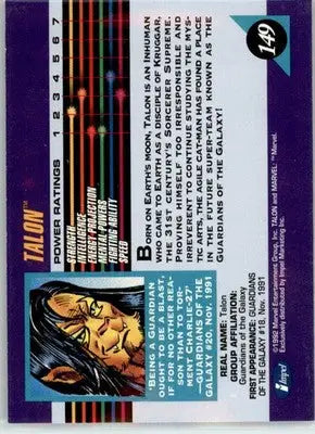 Talon - 1992 Impel Marvel Universe - NM - #149 - Marvel Card Single