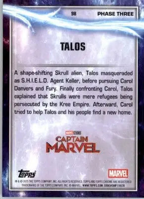 Talos - 2025 Topps Chrome Marvel Studios - #98 - Non_sport - Non-Sports Card Single
