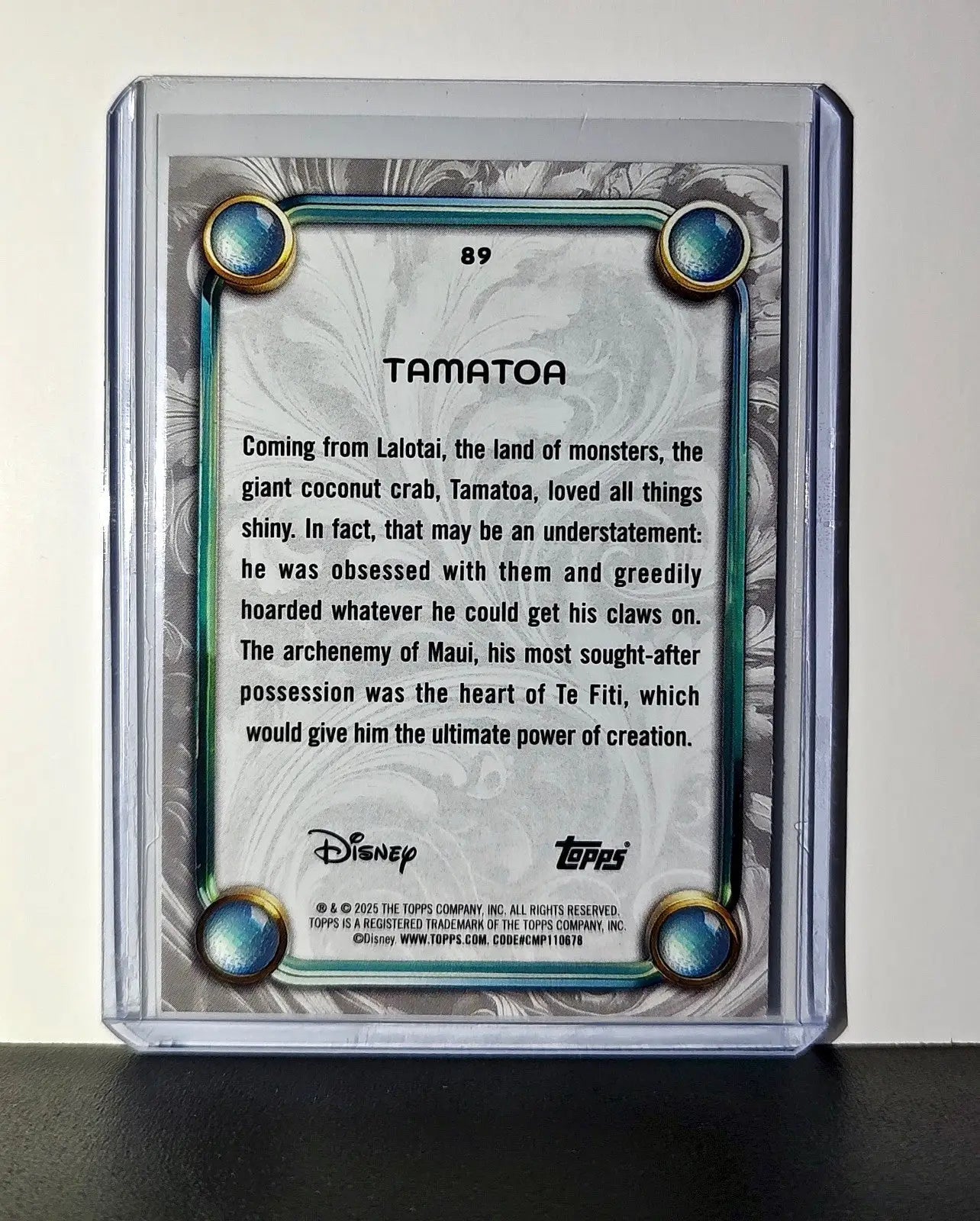 Tamatoa 2025 Topps Disney Wonder #89 Card Moana