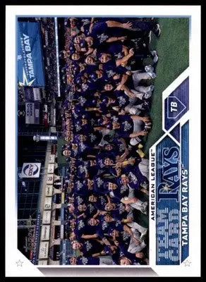 Tampa Bay Rays 2023 Topps #623 Tampa Bay Rays - Baseball Card Single