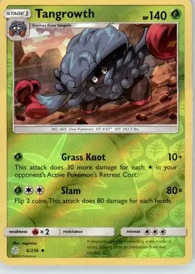 Tangrowth - SM - Cosmic Eclipse - Reverse Holo LP - #6/236 - Pokémon Card Single