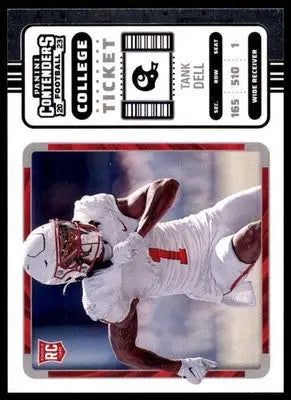Tank Dell 2023 Panini Chronicles Draft Contenders College Ticket #17 Houston - Football Card Single