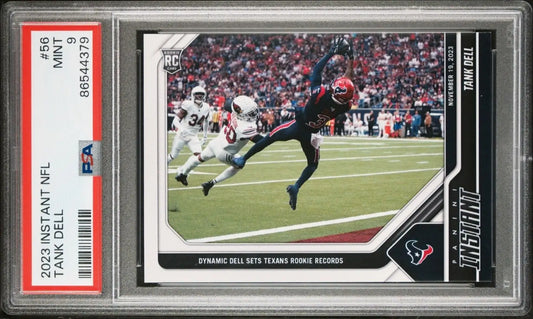 Tank Dell 2023 Panini NFL Rookie Football #56 Card 1 of 240 Texans PSA 9 Mint - Football Card Single