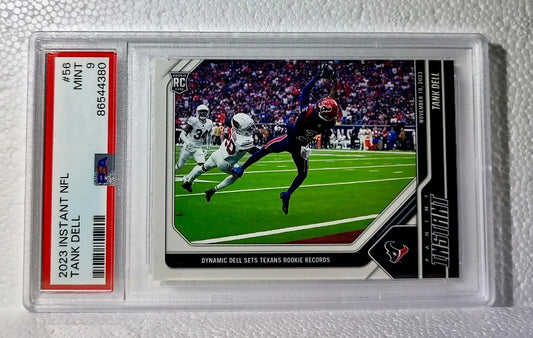 Tank Dell 2023 Panini NFL Rookie Football #56 Card 1 of 240 Texans PSA 9 Mint - Football Card Single
