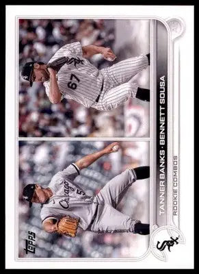 Tanner Banks / Bennett Sousa Rookie 2022 Topps Update #US146 White Sox - Baseball Card Single