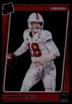 Tanner McKee 2023 Panini Chronicles Draft Clearly Donruss #48 Stanford - Football Card Single