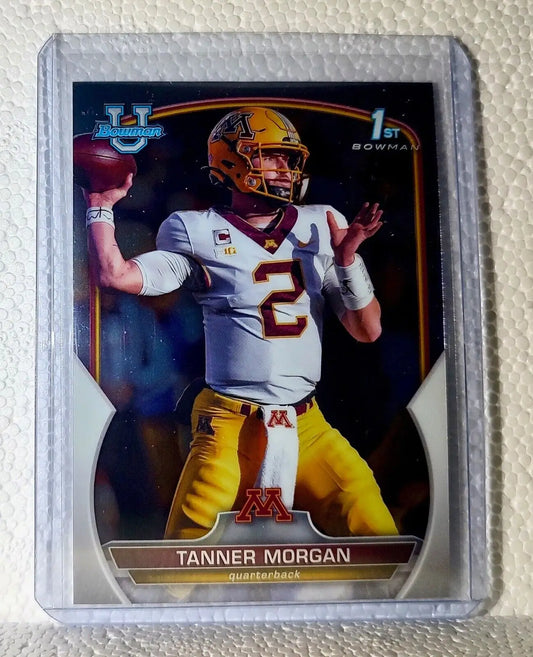 Tanner Morgan 2022 Topps 1st Bowman U Football #11 Card Minnesota - Football Card Single