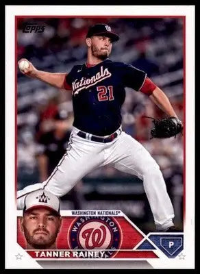 Tanner Rainey 2023 Topps #80 Washington Nationals - Baseball Card Single