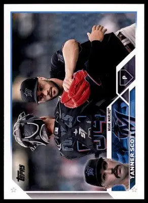 Tanner Scott 2023 Topps #18 Miami Marlins - Baseball Card Single