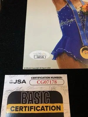 Tara Lipinski Signed 6x9 Post Card Olympics Nagano 1998 Skating Gold Auto JSA - Sports Memorabilia