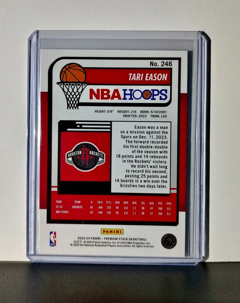 Tari Eason 2023-24 Panini Premium Stock NBA Hoops #246 Card Houston Rockets - Basketball Card Single