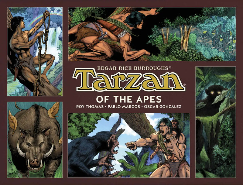 Tarzan of the Apes comic book cover edgar rice burroughs Pablo Marcos apes hardcover volume