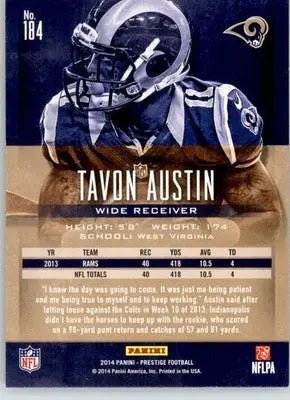 Tavon Austin - 2014 Panini Prestige - #184 - Football - Football Card Single