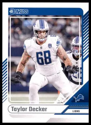Taylor Decker 2024 Donruss #281 Detroit Lions Football Card NFL Sports - Football Card Single