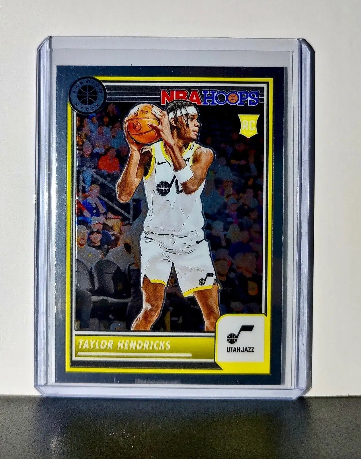 Taylor Hendricks 2023-24 Panini Premium Stock NBA Hoops #222 Rookie Card Jazz - Basketball Card Single