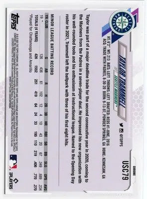 Taylor Trammell Rookie 2021 Topps Chrome Update #USC79 Seattle Mariners - Baseball Card Single