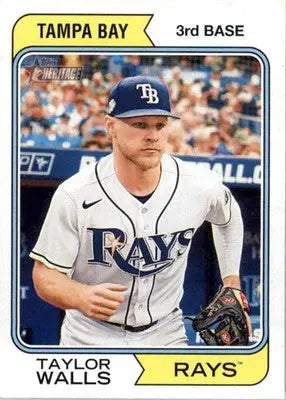 Taylor Walls - 2023 Topps Heritage - #626 - Baseball - Baseball Card Single