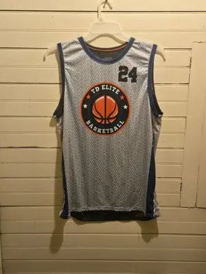 TD Elite Basketball Jersey Mens M Reversible 24 Beck Black White Sleeveless - Sports Memorabilia