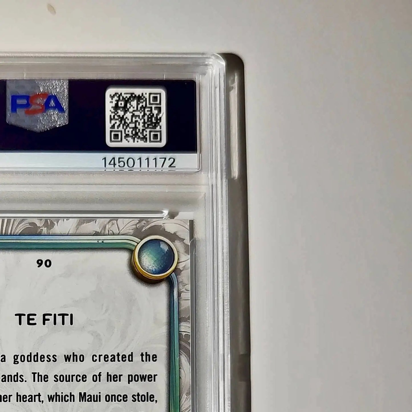 Te Fiti 2025 Topps Disney Wonder #90 Winter Variant Card Moana PSA 8 - Non-Sports Card Single