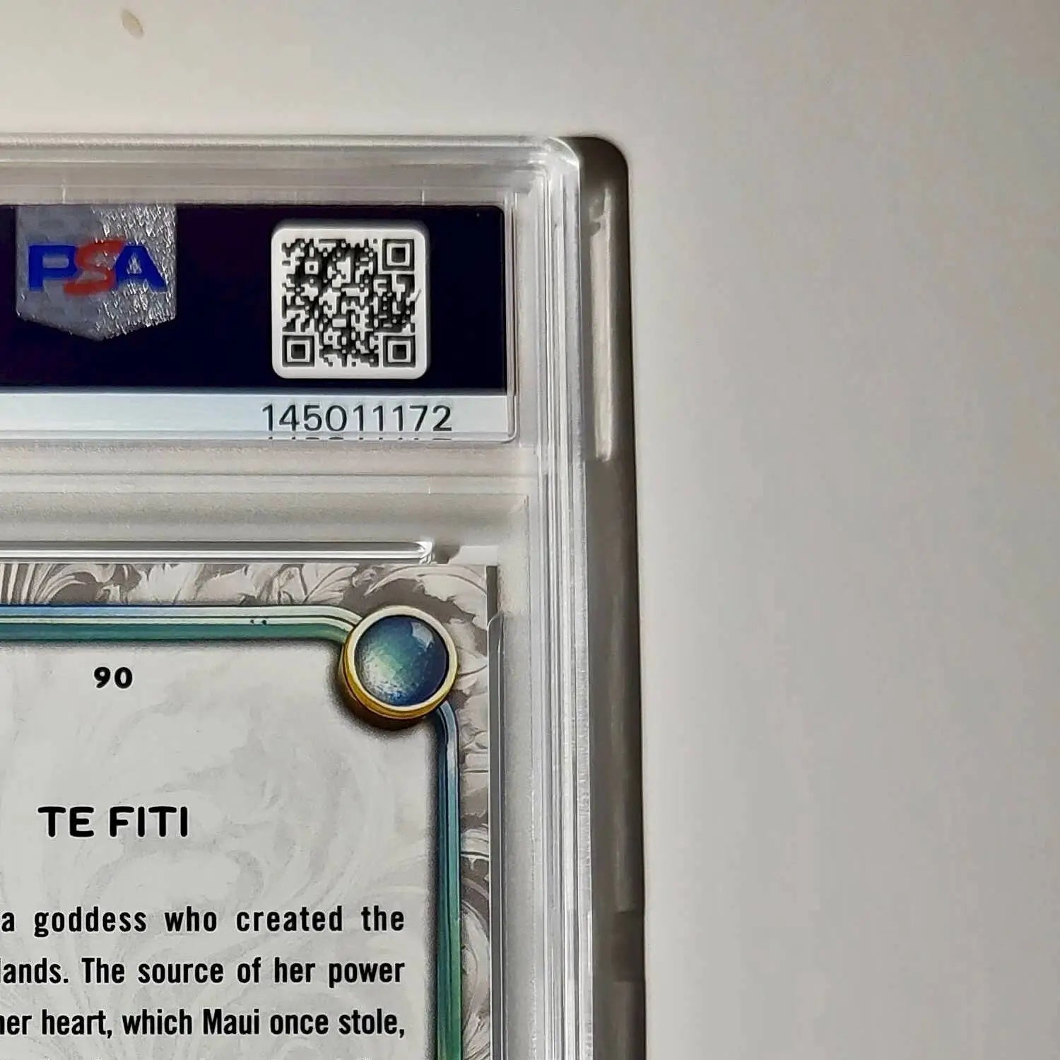 Te Fiti 2025 Topps Disney Wonder #90 Winter Variant Card Moana PSA 8 - Non-Sports Card Single