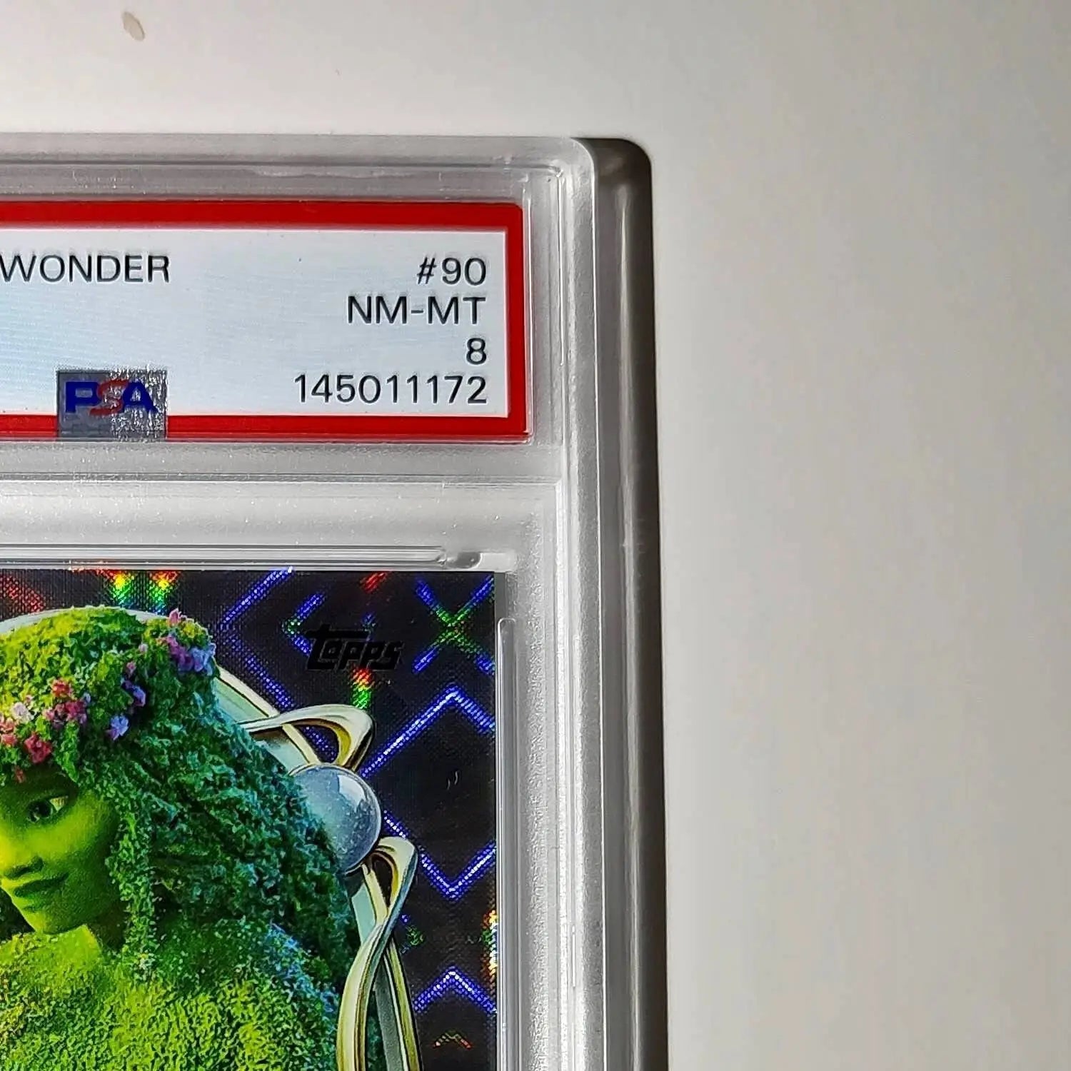 Te Fiti 2025 Topps Disney Wonder #90 Winter Variant Card Moana PSA 8 - Non-Sports Card Single