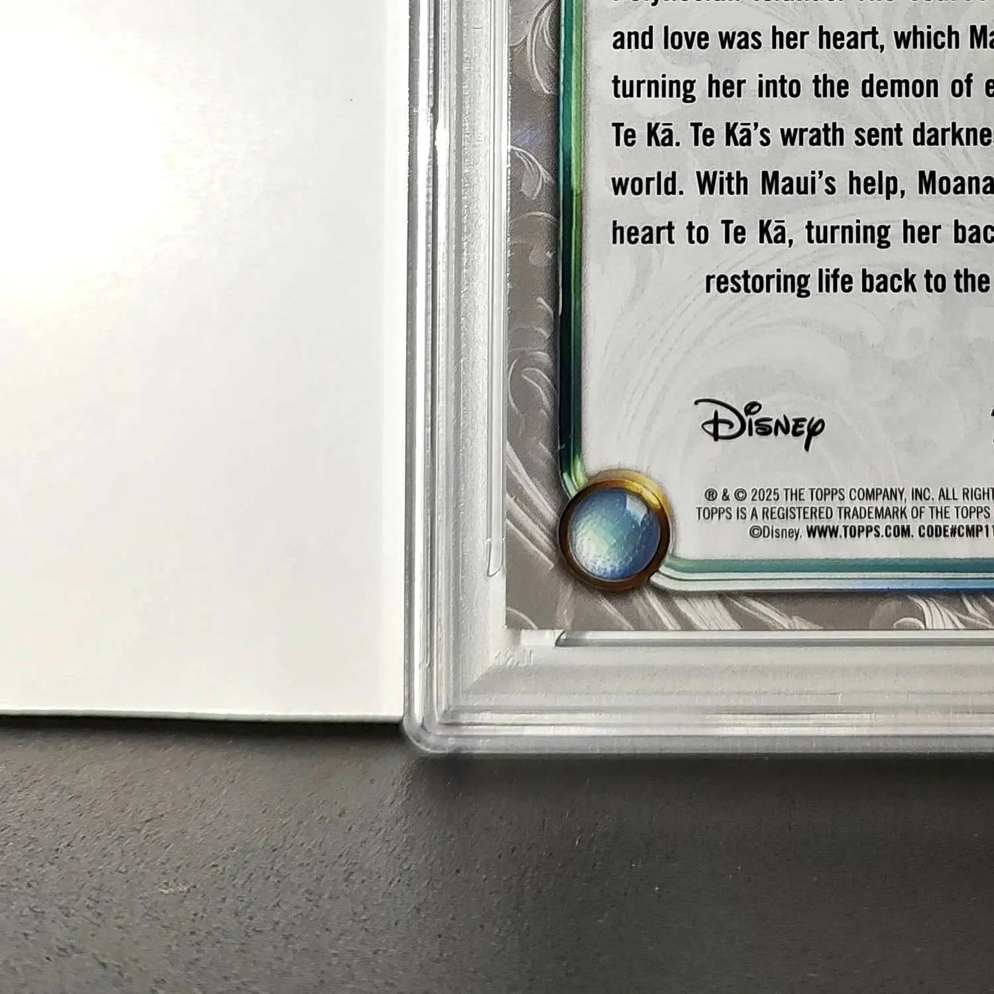 Te Fiti 2025 Topps Disney Wonder #90 Winter Variant Card Moana PSA 8 - Non-Sports Card Single