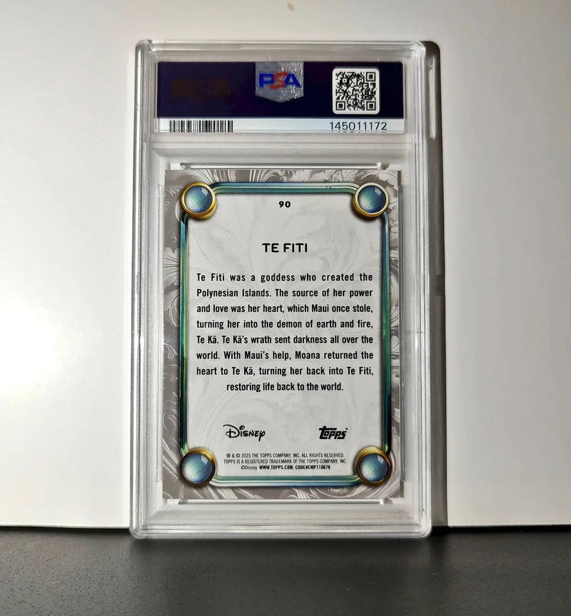 Te Fiti 2025 Topps Disney Wonder #90 Winter Variant Card Moana PSA 8 - Non-Sports Card Single
