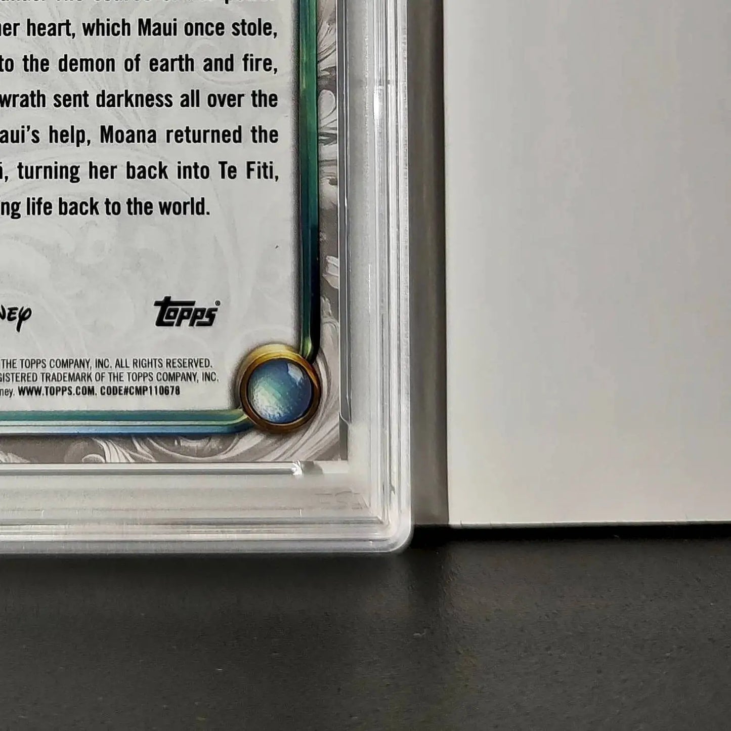 Te Fiti 2025 Topps Disney Wonder #90 Winter Variant Card Moana PSA 8 - Non-Sports Card Single