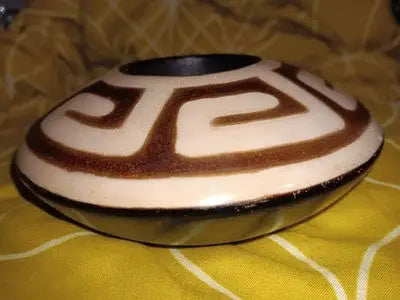 Tealight Candle Holder Votive Tribal Native Peru Pottery Distributed By Target - Other