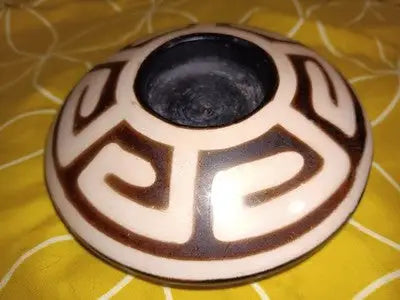 Tealight Candle Holder Votive Tribal Native Peru Pottery Distributed By Target - Other