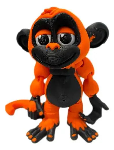 Team Color 3D Printed Monkey Figurines - Personalized Football Team Colors - Collectibles
