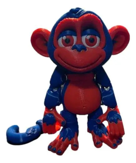 Team Color 3D Printed Monkey Figurines - Personalized Football Team Colors - Collectibles