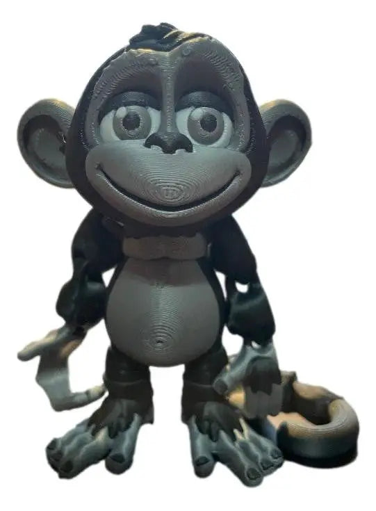 Team Color 3D Printed Monkey Figurines - Personalized Football Team Colors - Collectibles