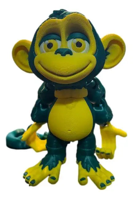 Team Color 3D Printed Monkey Figurines - Personalized Football Team Colors - Collectibles