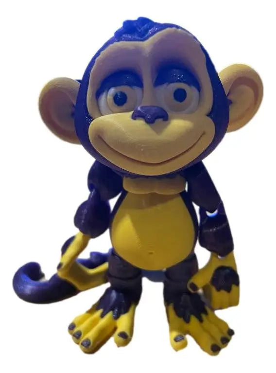 Team Color 3D Printed Monkey Figurines - Personalized Football Team Colors - Collectibles