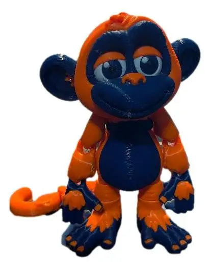 Team Color 3D Printed Monkey Figurines - Personalized Football Team Colors - Collectibles