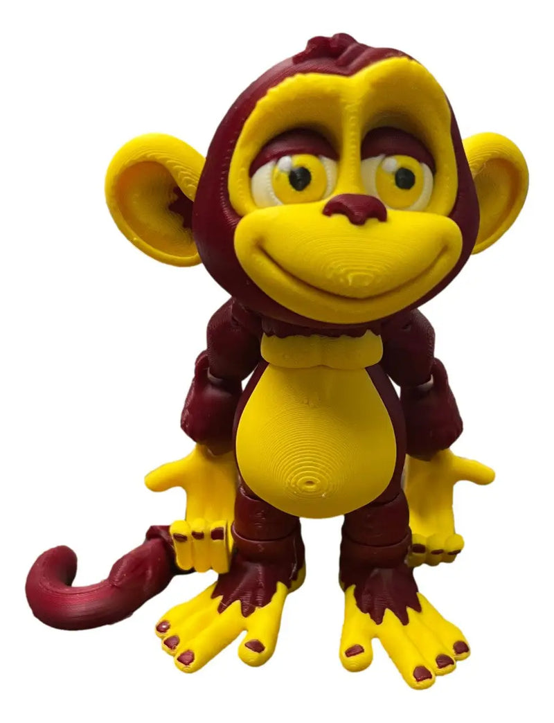 Team Color 3D Printed Monkey Figurines - Personalized Football Team Colors - Collectibles