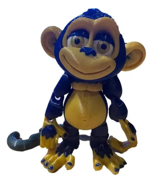 Team Color 3D Printed Monkey Figurines - Personalized Football Team Colors - Collectibles