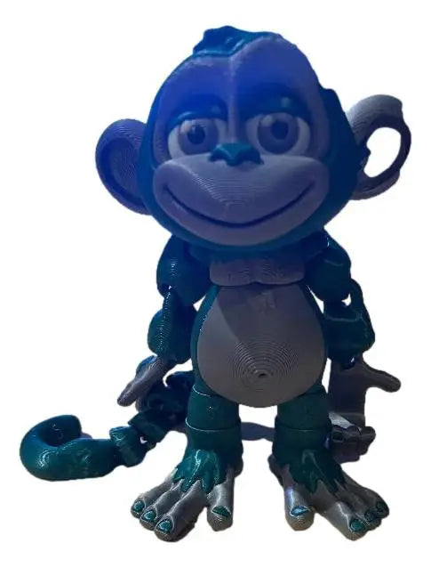 Team Color 3D Printed Monkey Figurines - Personalized Football Team Colors - Collectibles